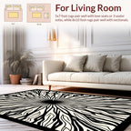 Abstract Radial Streak Pattern Rug