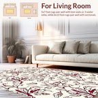 Vibrant Floral Vine Pattern Design Rug