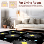Abstract Sunburst Pattern Design Rug