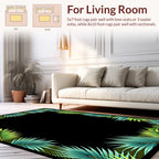 Tropical Leaf Border Design Rug