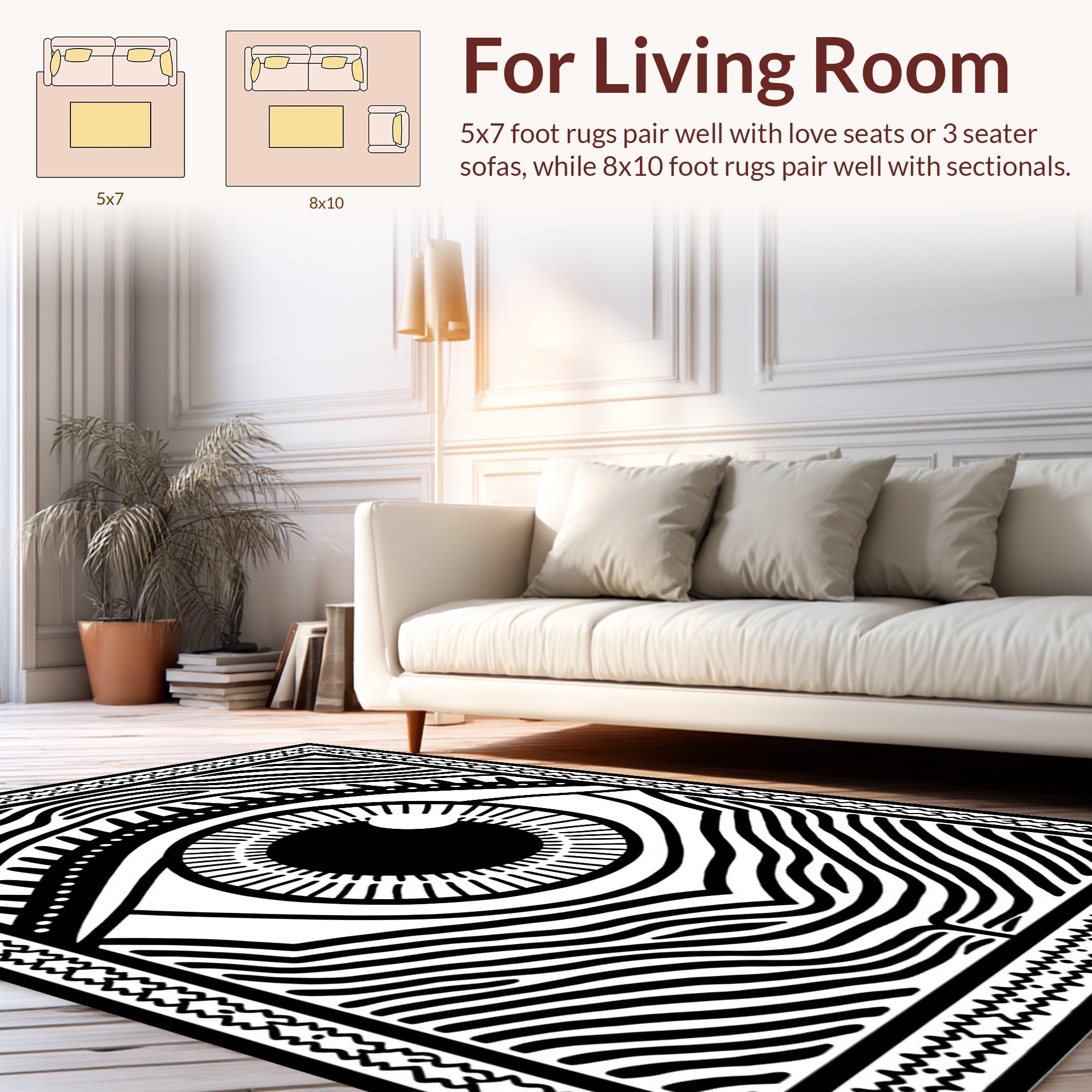 All Seeing Eye Graphic Design Rug
