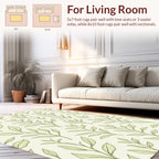 Botanical Leaf Pattern Design Rug