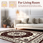 Classic Floral Medallion Border Rug