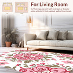 Whimsical Floral Bouquet Pattern Rug