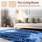 Winter Forest Moonlit Snowy Path Rug