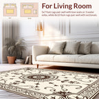 Ornate Floral Sunburst Frame Design Rug