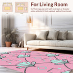 Art Nouveau Fan Ribbon Pattern Rug