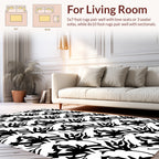 Bold Floral Abstract Pattern Rug