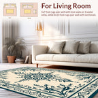 Classic Floral Medallion Border Rug