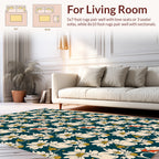 Art Nouveau Floral Pattern Rug