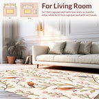 Whimsical Birds And Blossoms Pattern Rug