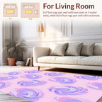 Swirling Pastel Clouds Pattern Rug