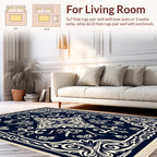 Classic Floral Scrollwork Motif Rug