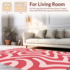 Curving Lines Abstract Pattern Rug