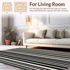 Bold Vertical Stripe Pattern Rug