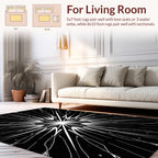 Starburst Radial Abstract Pattern Rug