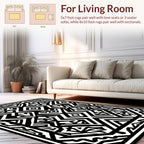 Bold Geometric Aztec Inspired Design Rug