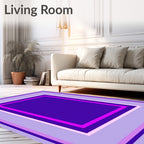 Contemporary Abstract Layered Geometric Rug