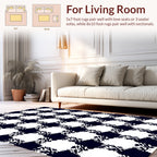 Bold Checkered Abstract Pattern Rug