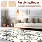 Classic Baroque Flourish Pattern Rug