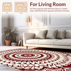 Intricate Mandala Jewel Tone Design Rug