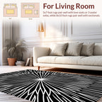 Radial Starburst Pattern Rug