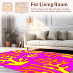 Abstract Coral Branch Pattern Rug