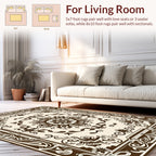 Classic Floral Scrollwork Motif Rug
