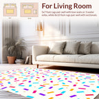Colorful Sprinkle Pattern Design Rug