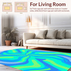 Flowing Waves Groovy Pattern Rug