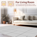 Modern Geometric Squares Pattern Rug