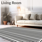 Bold Vertical Stripe Pattern Rug
