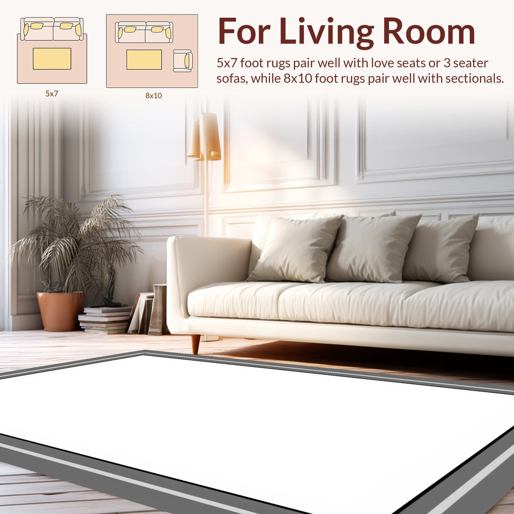 Modern Geometric Abstract Square Design Rug