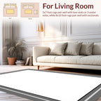 Modern Geometric Abstract Square Design Rug