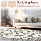 Vintage Floral Scrollwork Pattern Rug