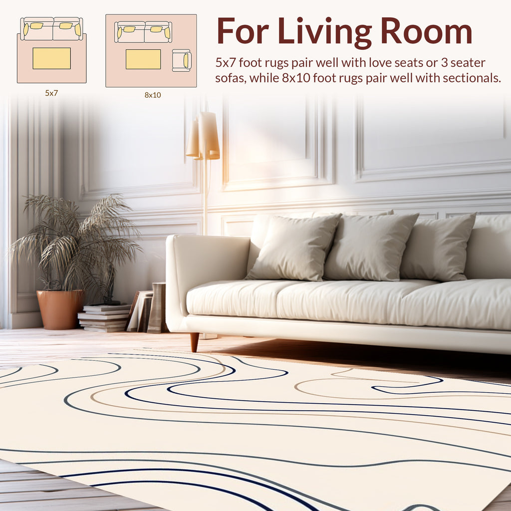 Abstract Swirl Pattern Rug