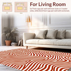 Abstract Swirl Pattern Rug