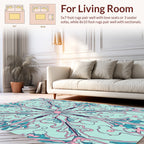 Art Nouveau Floral Pattern Rug