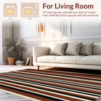 Stark Vertical Stripe Pattern Rug