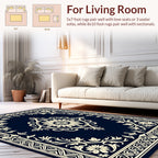 Classic Floral Border With Central Medallion Rug