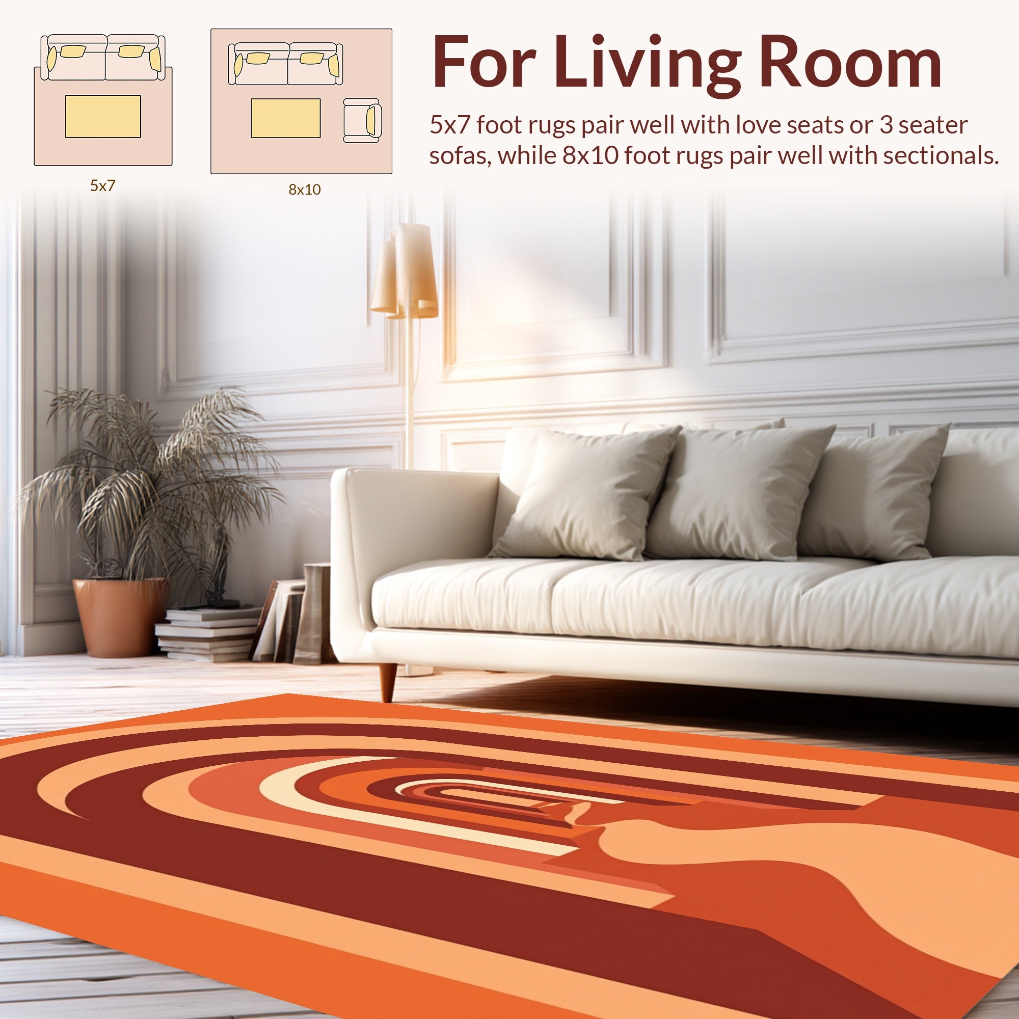 Archway Pathway Warm Tone Rug