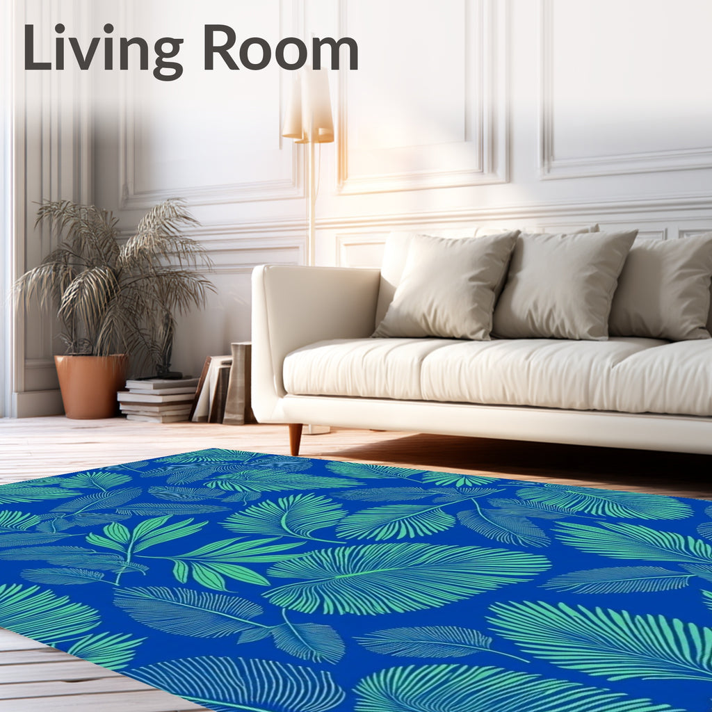 Lush Emerald Leafy Canopy Rug