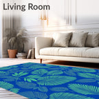 Lush Emerald Leafy Canopy Rug