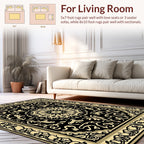 Intricate Scrollwork Mandala Pattern Rug