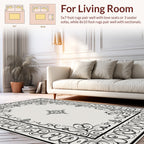 Ornate Swirls and Floral Accents Rug
