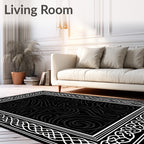 Celtic Knotwork Swirl Pattern Rug