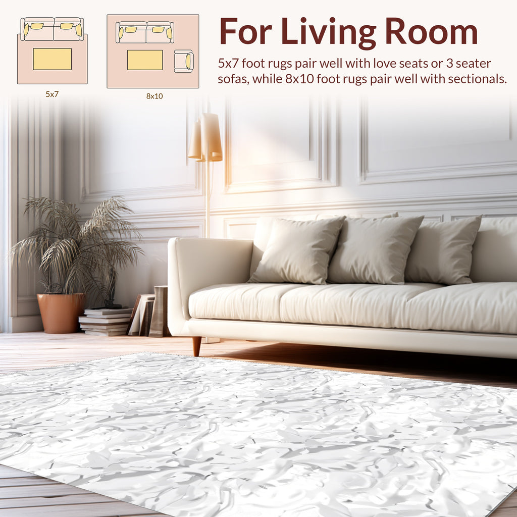 Textured Abstract Art Pattern Rug