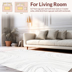 Abstract Swirl Monochrome Dynamic Lines Rug