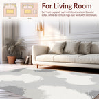 Abstract Swirls Neutral Tone Rug