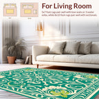 Art Nouveau Floral Mandala Design Rug